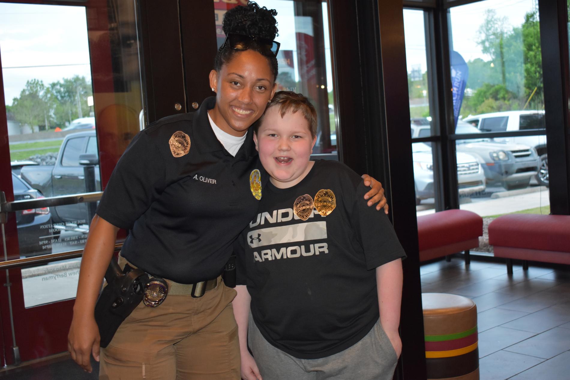 officer and child